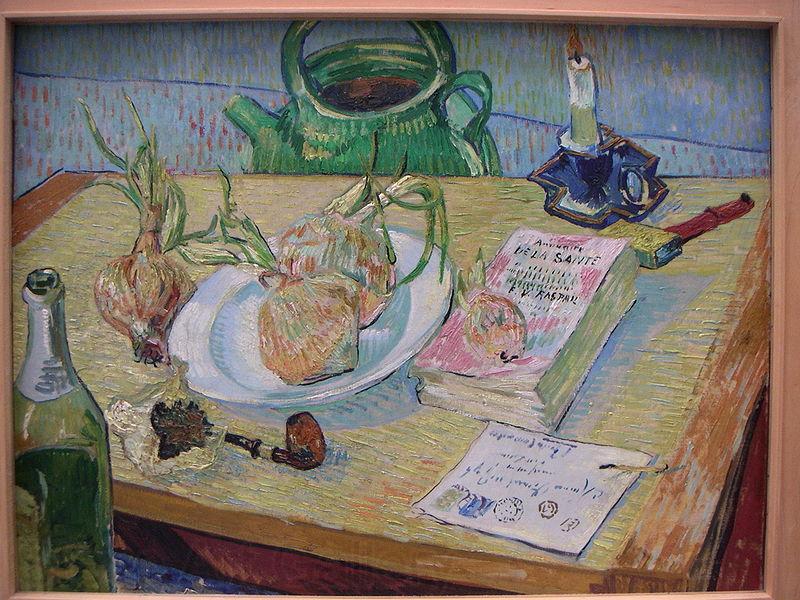 Vincent Van Gogh Still life with a plate of onions France oil painting art